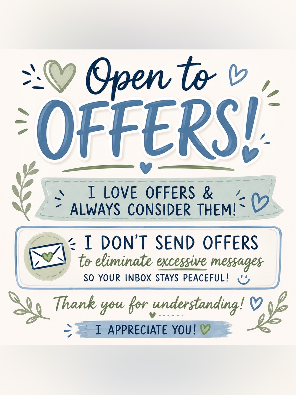 Open to Offers!